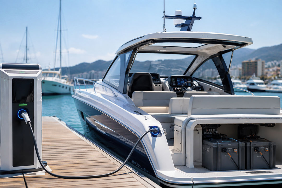 Marine Battery Solutions for Small Electric Boats and Yachts